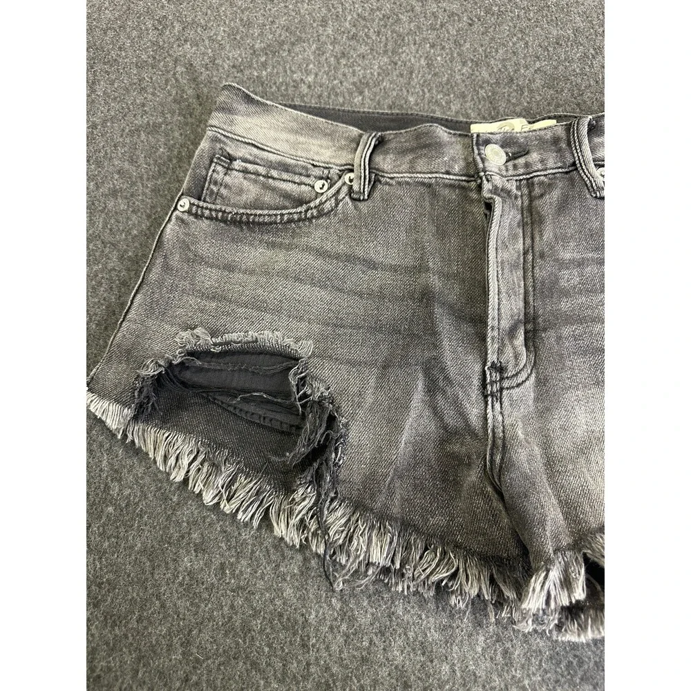 We The Free People Loving Good Vibrations Shorts Cutoff  Size 27 Distressed - Picture 4 of 16